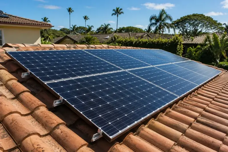 Installation de panneaux solaires à Niederlauterbach